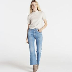 CQY Wes Crop Dream High Rise Bootcut Jean
